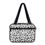 Black And White Guns Pattern Print Double Strap Bible Bag