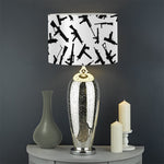 Black And White Guns Pattern Print Drum Lamp Shade
