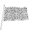 Black And White Guns Pattern Print Flag