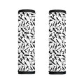 Black And White Guns Pattern Print Handle Covers