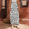 Black And White Guns Pattern Print Harem Pants