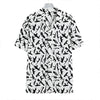 Black And White Guns Pattern Print Hawaiian Shirt