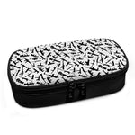 Black And White Guns Pattern Print Insulin Cooler Travel Case