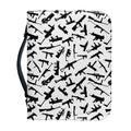 Black And White Guns Pattern Print Leather Bible Cover