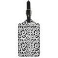 Black And White Guns Pattern Print Luggage Tag