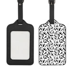 Black And White Guns Pattern Print Luggage Tag