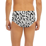 Black And White Guns Pattern Print Men's Briefs