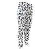 Black And White Guns Pattern Print Men's Compression Pants