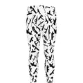 Black And White Guns Pattern Print Men's Leggings