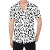 Black And White Guns Pattern Print Men's Shirt