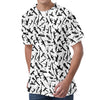 Black And White Guns Pattern Print Men's Velvet T-Shirt