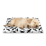 Black And White Guns Pattern Print Pet Cooling Mat Cover