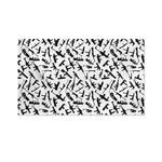 Black And White Guns Pattern Print Polyester Flag
