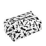 Black And White Guns Pattern Print Rectangle Tissue Box Cover