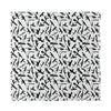 Black And White Guns Pattern Print Silk Bandana