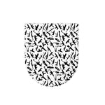 Black And White Guns Pattern Print Toilet Lid Cover