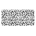 Black And White Guns Pattern Print Towel