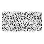 Black And White Guns Pattern Print Towel