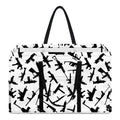 Black And White Guns Pattern Print Utility Tote Bag