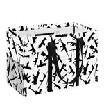 Black And White Guns Pattern Print Utility Tote Bag