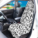 Black And White Guns Pattern Print Waterproof Car Seat Cover