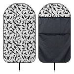 Black And White Guns Pattern Print Waterproof Car Seat Cover