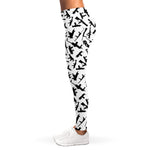 Black And White Guns Pattern Print Women's Leggings