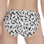 Black And White Guns Pattern Print Women's Panties