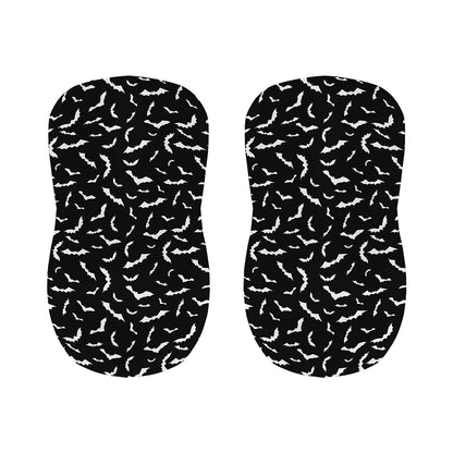 Black And White Halloween Bat Print Bar Stool Covers