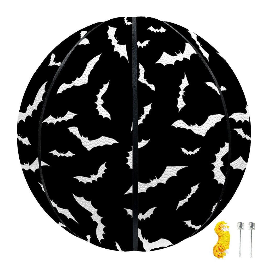 Black And White Halloween Bat Print Basketball