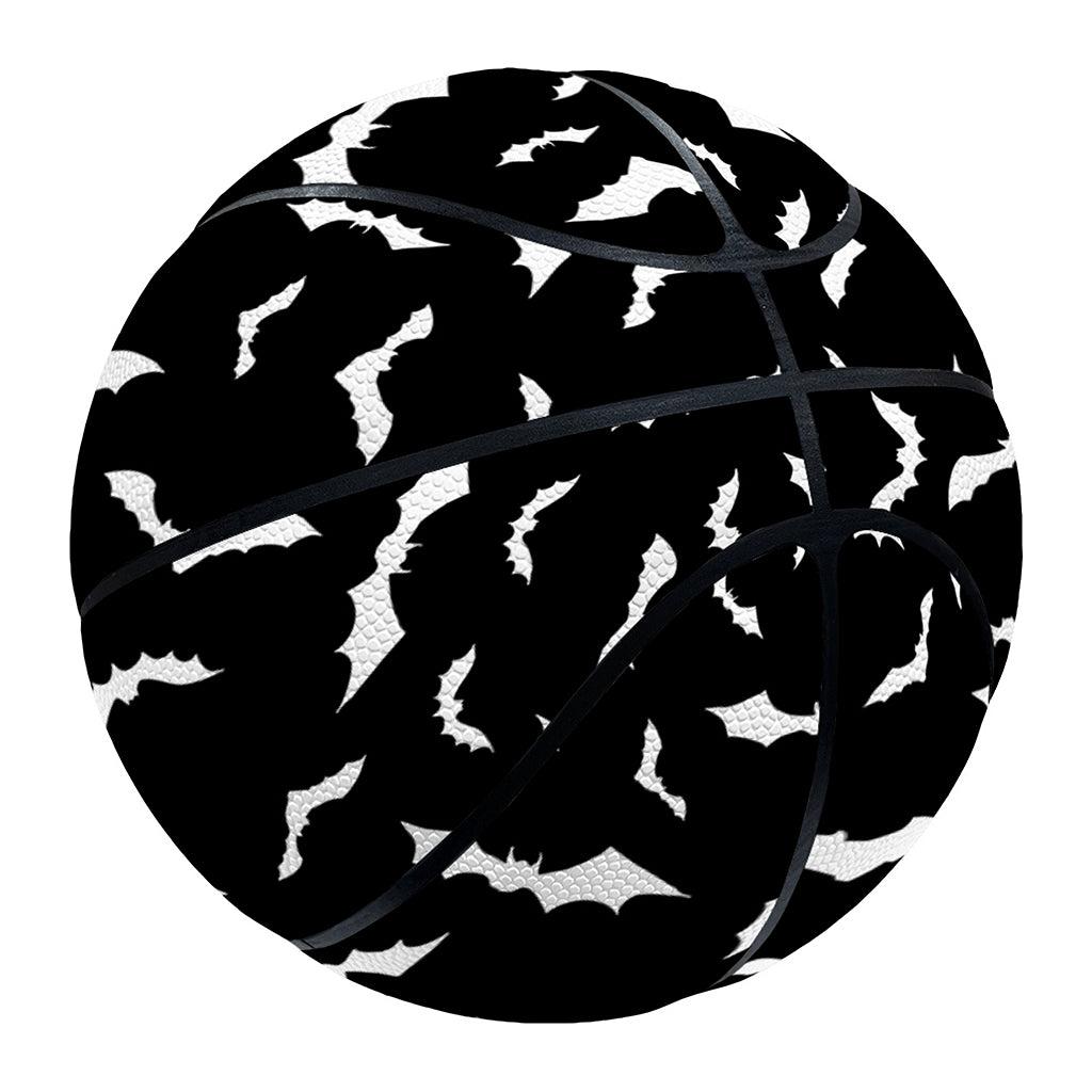 Black And White Halloween Bat Print Basketball