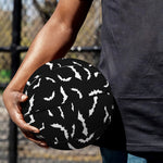 Black And White Halloween Bat Print Basketball