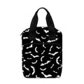 Black And White Halloween Bat Print Bible Tote Bag