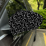 Black And White Halloween Bat Print Car Side Mirror Covers