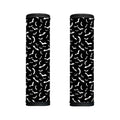 Black And White Halloween Bat Print Handle Covers