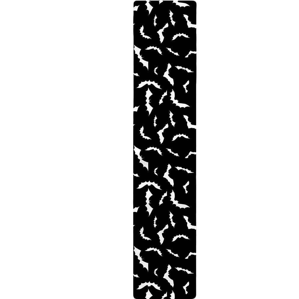 Black And White Halloween Bat Print Table Runner