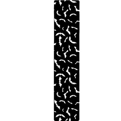 Black And White Halloween Bat Print Table Runner