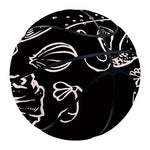 Black And White Hamburger Print Basketball