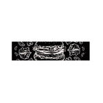 Black And White Hamburger Print Bed Runner