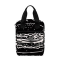 Black And White Hamburger Print Bible Tote Bag