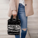 Black And White Hamburger Print Bible Tote Bag