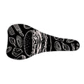 Black And White Hamburger Print Bicycle Seat Cover