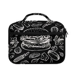 Black And White Hamburger Print Briefcase Bible Bag