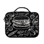 Black And White Hamburger Print Briefcase Bible Bag