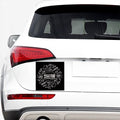 Black And White Hamburger Print Car Sticker