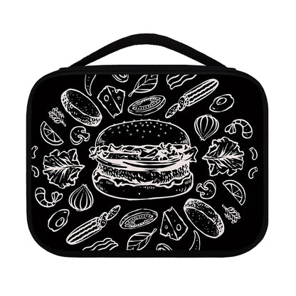 Black And White Hamburger Print Classic Bible Case