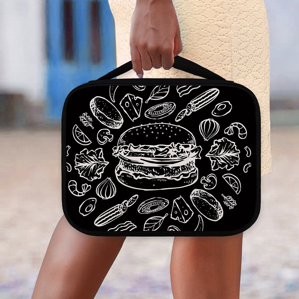 Black And White Hamburger Print Classic Bible Case
