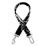 Black And White Hamburger Print Dog Seat Belt