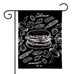 Black And White Hamburger Print House Flag