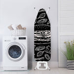 Black And White Hamburger Print Ironing Board Cover